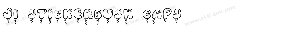 JI Stickerbush Caps字体转换